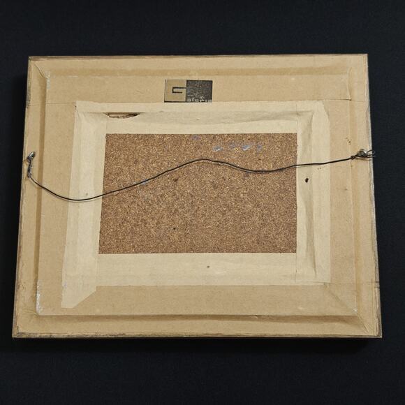 F. Poggio G. Vintage 1987 Italian Landscape Impasto Textured Oil Small Painting - Picture 11 of 12